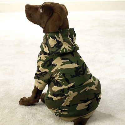 CAMO HOODIES for DOGS Camouflage Warm Dog Sweatshirts