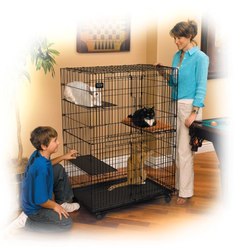 MidWest Cat Playpen / Cat Cage Includes 3 Adjustable Resting Platforms