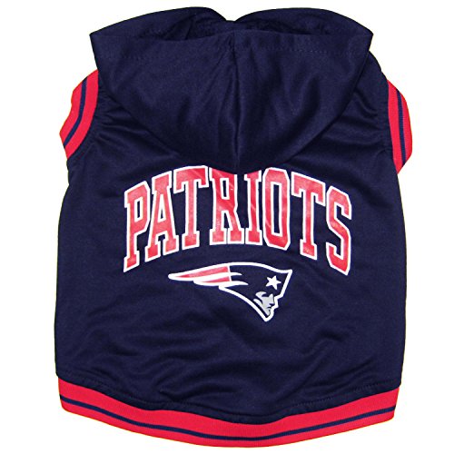 Pets First NFL New England Patriots Hoodie, Large