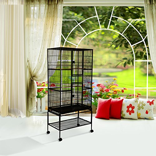 SUNCOO Large Bird Cage for Parrot Budgie