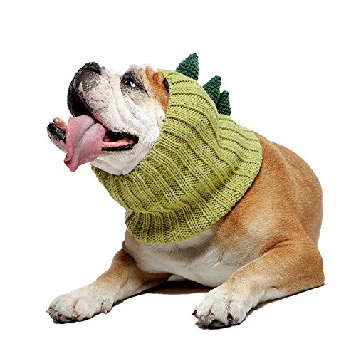 Zoo Snoods Dinosaur Dog Costume - Neck and Ear Warmer