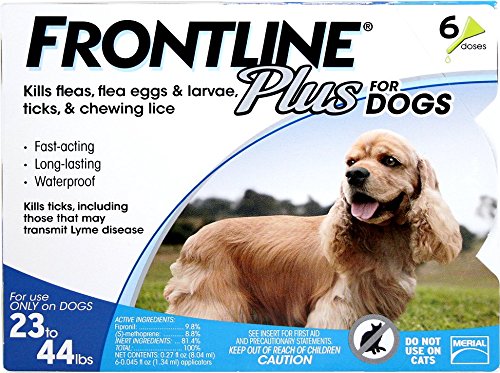 Frontline 6-Pack 23 to 44-Pound Plus dogs Flea and Tick Treatment