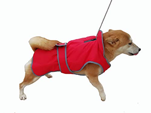 BONAWEN Thicken Fleece Dog Coat Waterproof