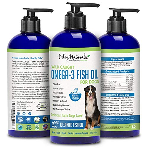 Wild Caught Fish Oil for Dogs – Omega 3-6-9, GMO Free
