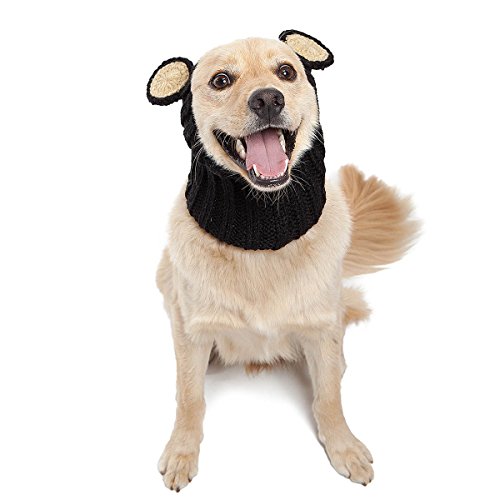Zoo Snoods Black Bear Dog Costume - Neck Ear Warmer