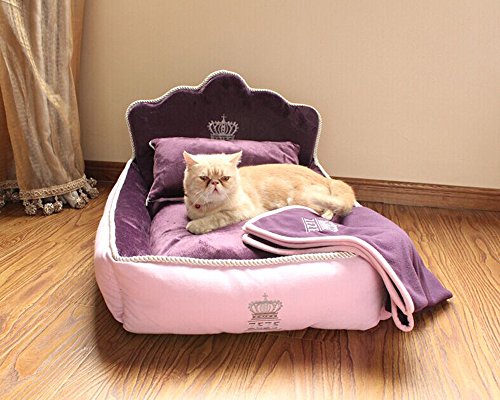 Luxury Princess Pet Bed for Dogs Cats