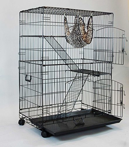 Homey Pet - 3 Tiers 30" Cat Cage with Hammock