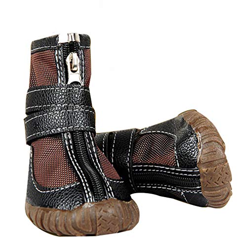 EBRICKON Large Big Dog PU Leather Sport Shoes Winter