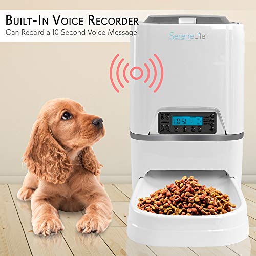 SereneLife Automatic Pet Feeder - Electronic Digital Dry Food