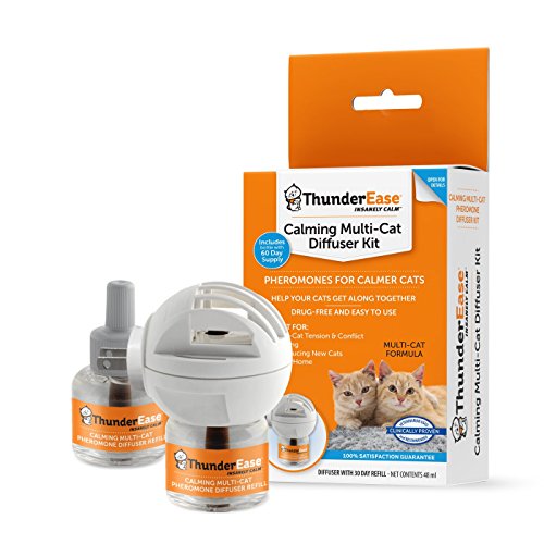 ThunderEase Multicat Calming Pheromone Diffuser Kit