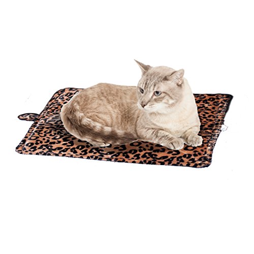 Cat Bed - Purrfect Thermal Cat Mat Leapord Prints (Brown Leopard)