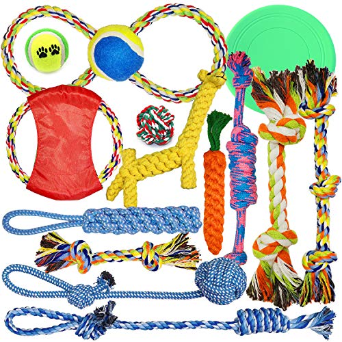 Holybird 14 Pack Dog Rope Toys Aggressive Chewers