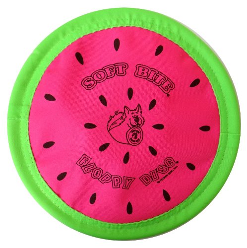 Floppy Disc "USA", Melon, Soft Flying Disc Toy for Dogs