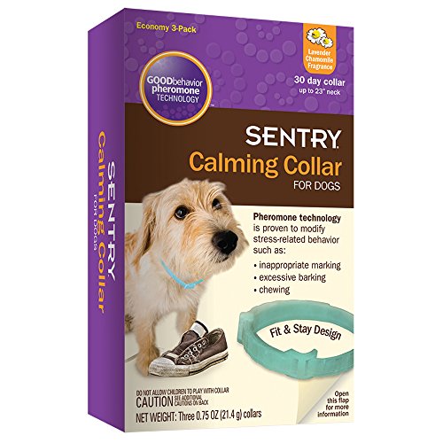 SENTRY Calming Collar for Dogs, 0.75 oz, 3 Count