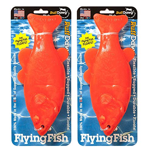 Ruff Dawg Flying Fish Floating Dog Toy Assorted Neon Colors