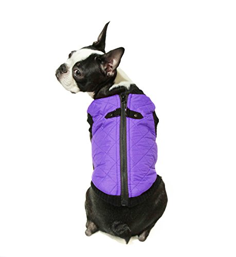 Gooby - Fashion Vest, Small Dog Sweater Bomber Jacket