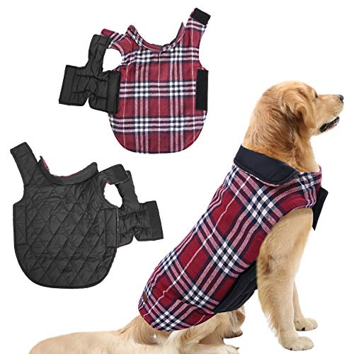 SAWMONG Dog Coat Warm Jacket Waterproof