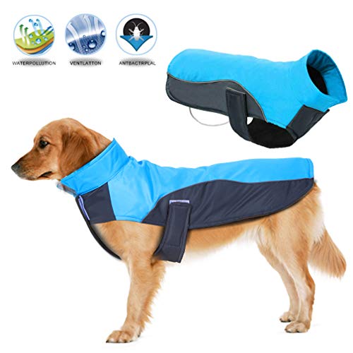 BESAZW Dog Jacket Warm Windproof Waterproof