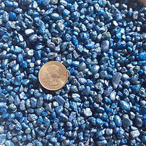 Exotic Mini 4-6mm BLUE METALLIC Beach Pebble Stone Rocks