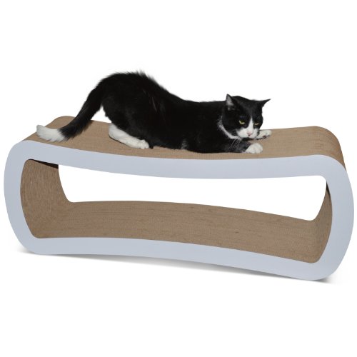 PetFusion Jumbo Cat Scratcher Lounge (White)