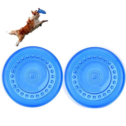 Vivianbuy 7'' Diameter Rubber Frisbee Flying Discs