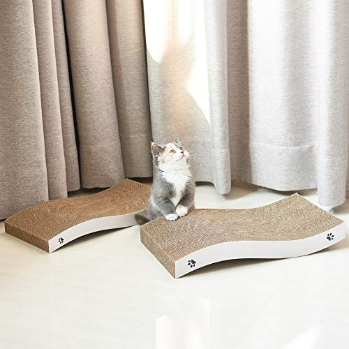 Coching Cat Scratcher Cardboard Curved Shape Scratch Pad