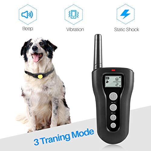Dog Training Collar, 1200ft Remote Dog Shock Collar,