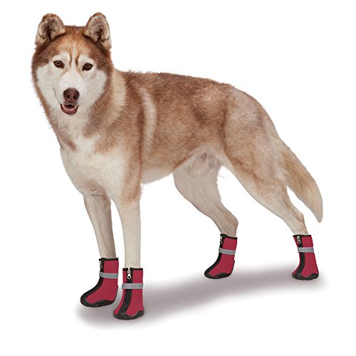 Zack & Zoey ThermaPet Neoprene Boots, Red, Large