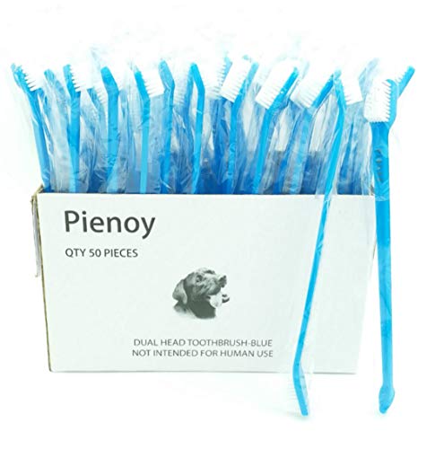 Pienoy 50-Pieces Double-Headed Dog/cat Toothbrush