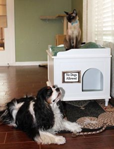 Nora Designer Litter Box Chest in White