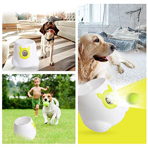 KARMAS PRODUCT Interactive Ball Launcher for Dogs with Tennis Balls