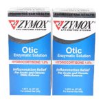 2 Pack Zymox Otic With 1.0 Hydrocortisone 1.25 Oz Bottle