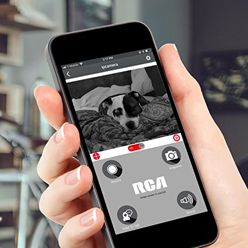 RCA Pet Camera for Dog & Cat Parents - WiFi Pet Security Camera