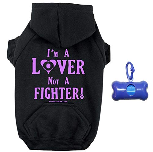 Pit Bull Gear I'm A Lover Not Fighter Zipper Dog Hoodie