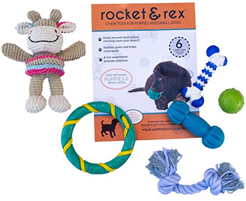 rocket & rex Puppy, Small Dog Breed Chew Toys