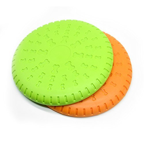 Kuorle Dog Frisbee, Rubber Flyer Dog Flying Disc