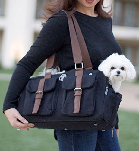MISO PUP Weekend Black Canvas Interchangeable Airline Approved Pet