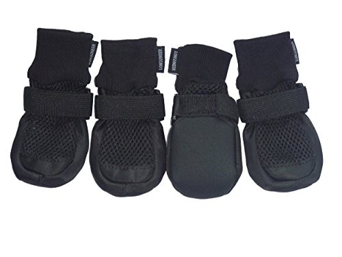 LONSUNEER Paw Protector Dog Boots Set of 4 Breathable