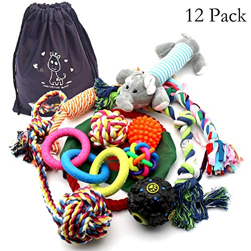 DIY House 12 Pack Dog Puppy Chew Toys Set Rope