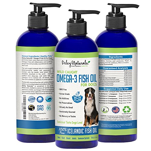 Wild Caught Fish Oil for Dogs – Omega 3-6-9, GMO Free