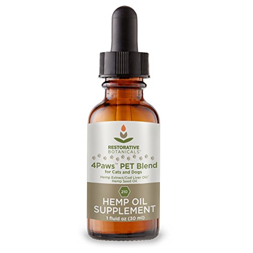 Organic Hemp Oil for Cats and Dogs 1 oz Bottle