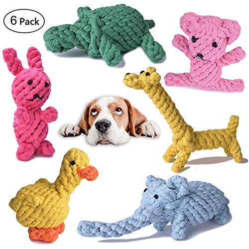 Dog Rope Toys Cute Animals Design, Cotton Puppy Toys