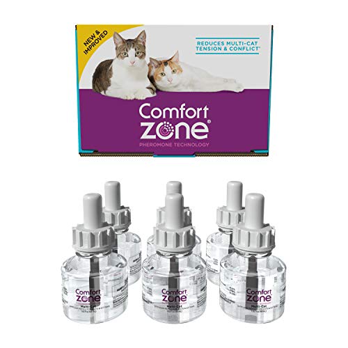 Comfort Zone Multicat Refill for Cat Calming, 6 Pack