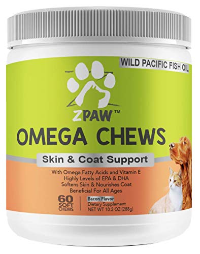 ZPAW Omega 3 Chews for Dogs Skin and Coat Supplements