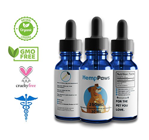 Hemp Oil for Dogs and Cats - Organic - Relieves Stress