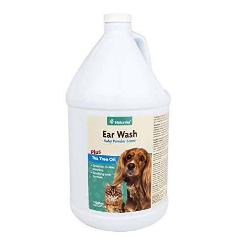 NaturVet Ear Wash Plus Tea Tree Oil for Dogs and Cats
