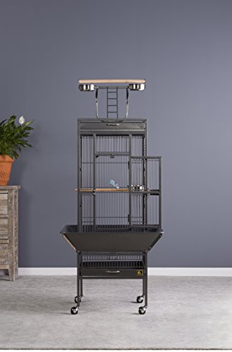 Pet Products Wrought Iron Select Bird Cage Black Hammertone