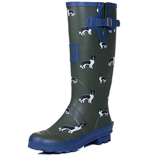 Spylovebuy Adjustable Buckle Flat Festival Wellies