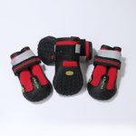 Praised Waterproof Dog Shoes,Reflective Fastening Straps