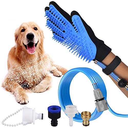 Coolwoo 3 in 1 Pet Shower Kit with Free Dental Finger